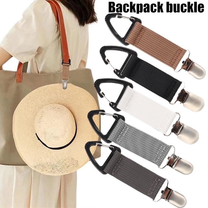 1 Kẹp Giữ Nón / Túi Xách / Ba Lô Màu Sắc Đơn Giản Tiện Dụng Mang Theo Du Lịch