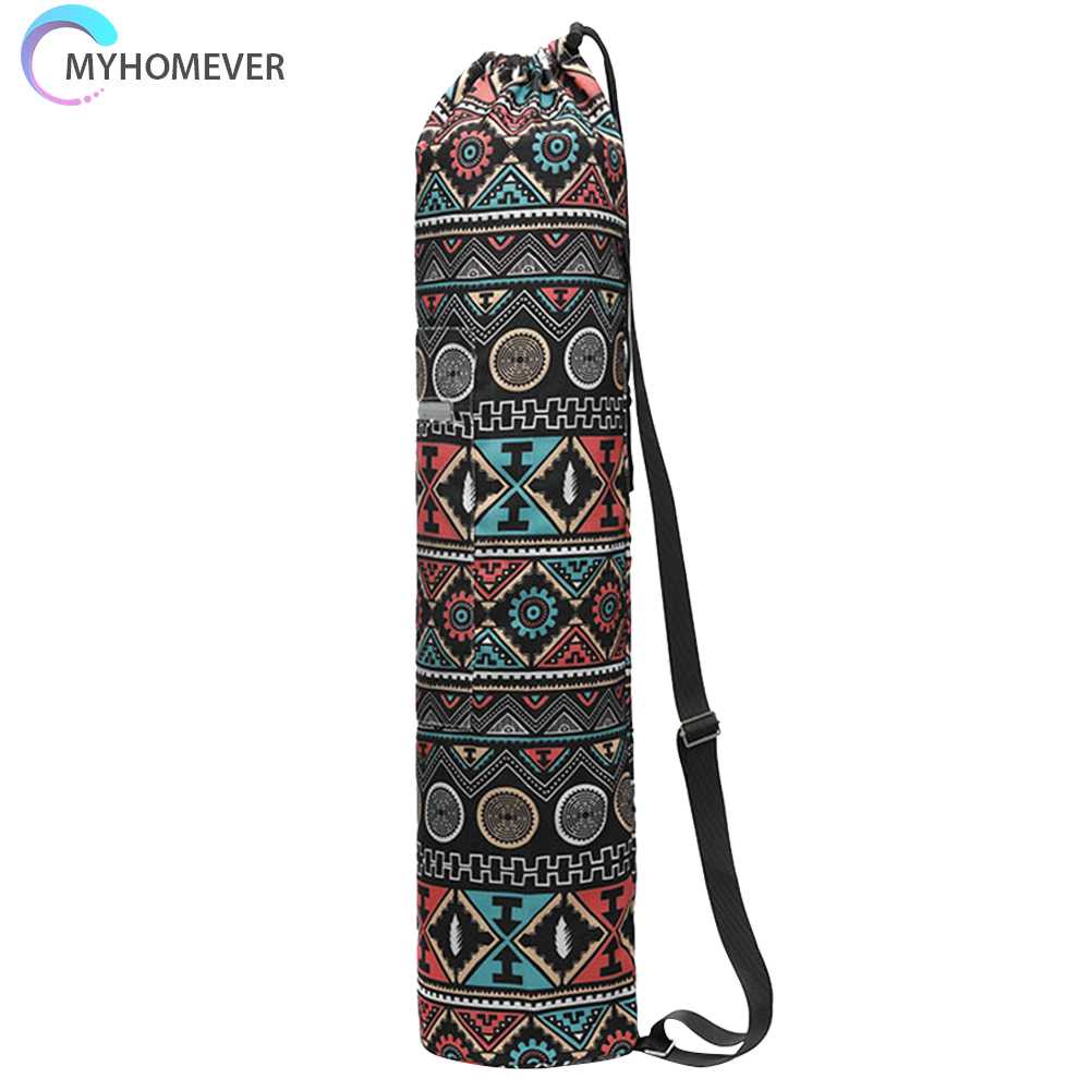 Túi Đựng Thảm Tập Yoga Bằng Vải Canvas Phản Quang Có Khóa Kéo Tiện Dụng