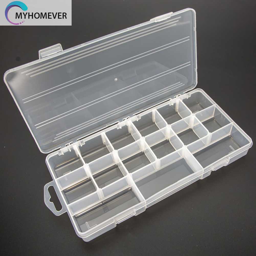 Hộp Nhựa 15 Ngăn Đựng Lưỡi Câu Cá Tiện Lợi