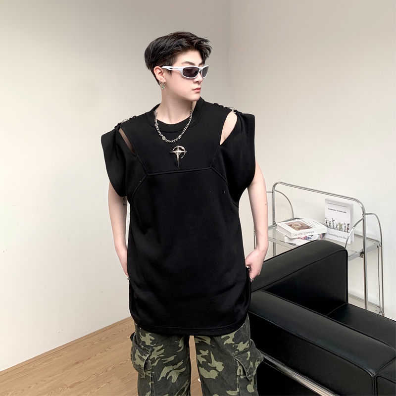 Áo Thun Không Tay Phong Cách Đường Phố Thời Trang Mùa Hè 2023 Mới