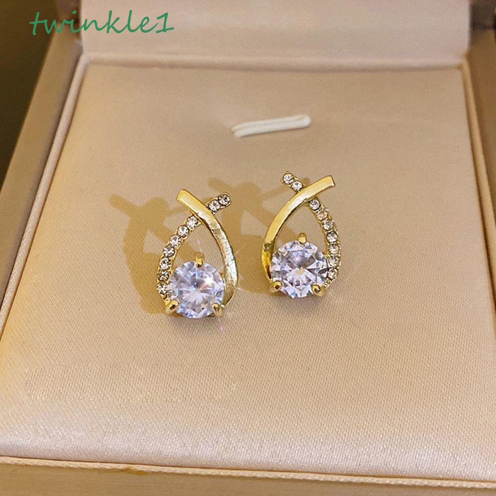 Bông Tai Hình Thánh Giá Thiết Kế Đơn Giản Phong Cách Vintage Thời Trang Cho Nữ|Khuyên Tai Hợp Kim Phong Cách Hàn Quốc