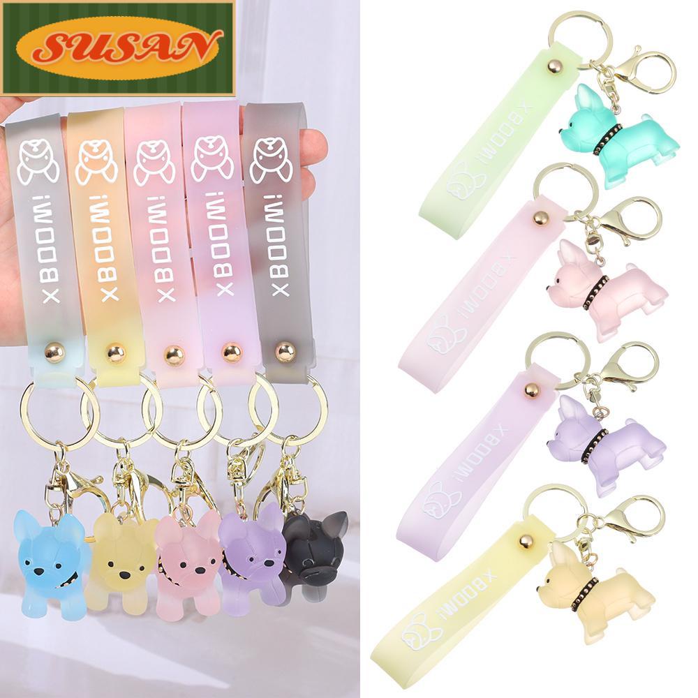 Móc Khóa Hình Chó Bull Nhiều Màu Dễ Thương