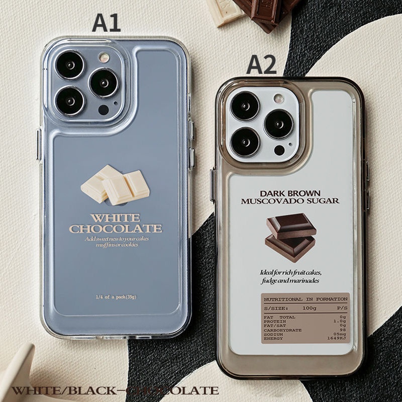 Ốp Điện Thoại Họa Tiết Sô Cô La Đơn Giản Cho IPhone 13promax IPhone12pro 7 7plus 8 8plus Xs Xr12 11