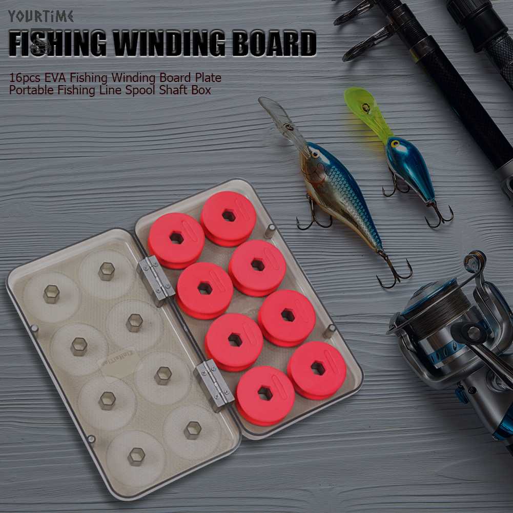 Bộ 16 Tấm Bảng Quấn Dây Câu Cá Bằng EVA