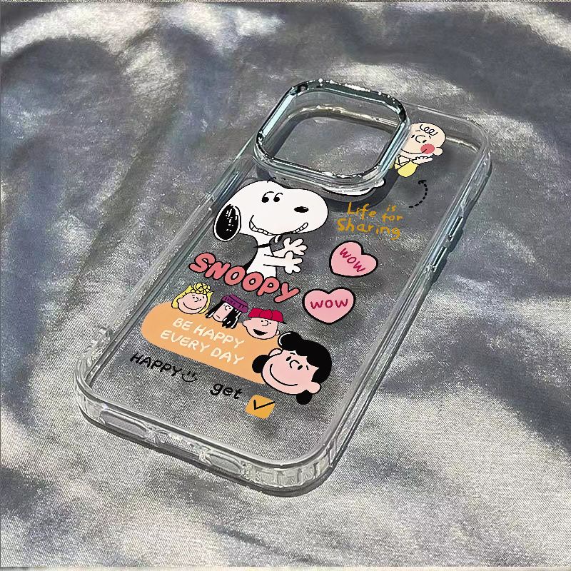 ✅Ốp Điện Thoại Mềm Chống Sốc In Hình Snoopy Cho Iphone 12 / 13 1114 Pro 7 8 Max Plus R3WJ
