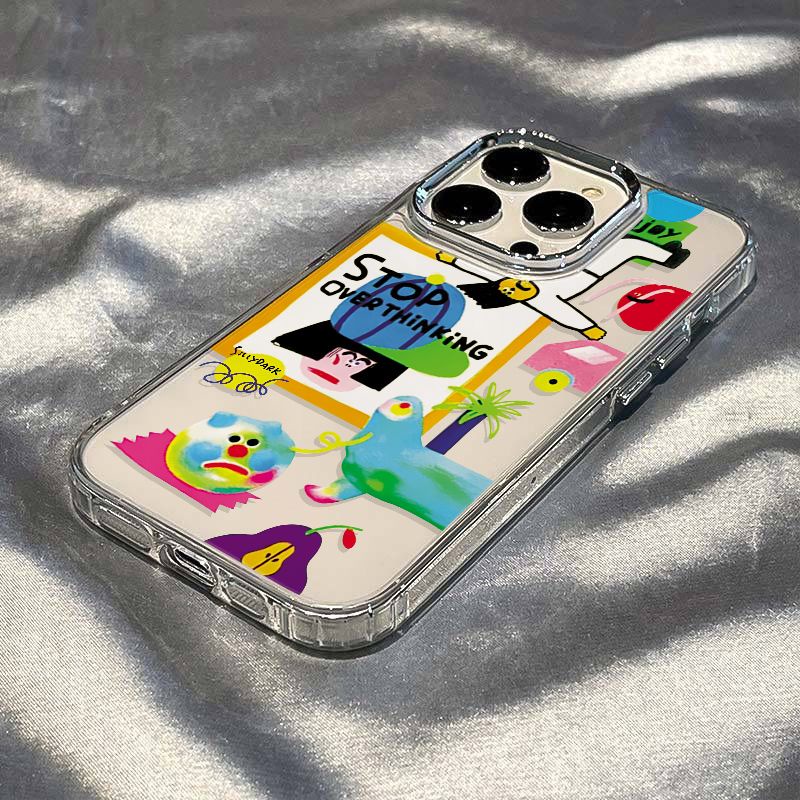 ✅Ốp Điện Thoại Mềm Chống Sốc Họa Tiết Graffiti Cho Iphone 14proplus 8 max 7 11 12 13 JO0N