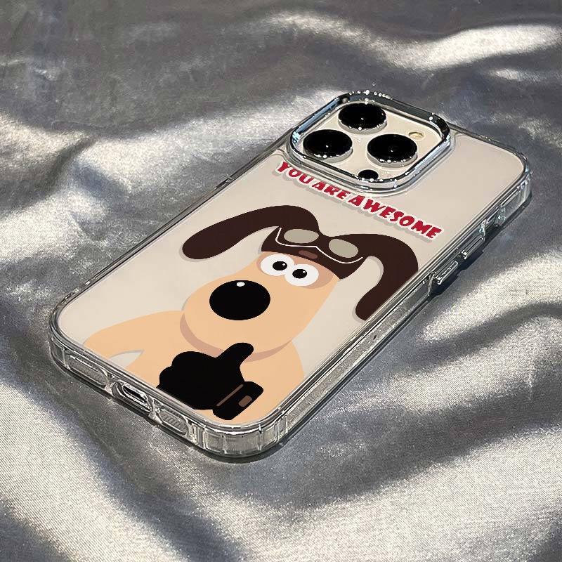 ✅Ốp Điện Thoại Mềm Chống Sốc In Hình Chú Chó Bay Đơn Giản Cho Iphone 81114promax 7 12 13plus