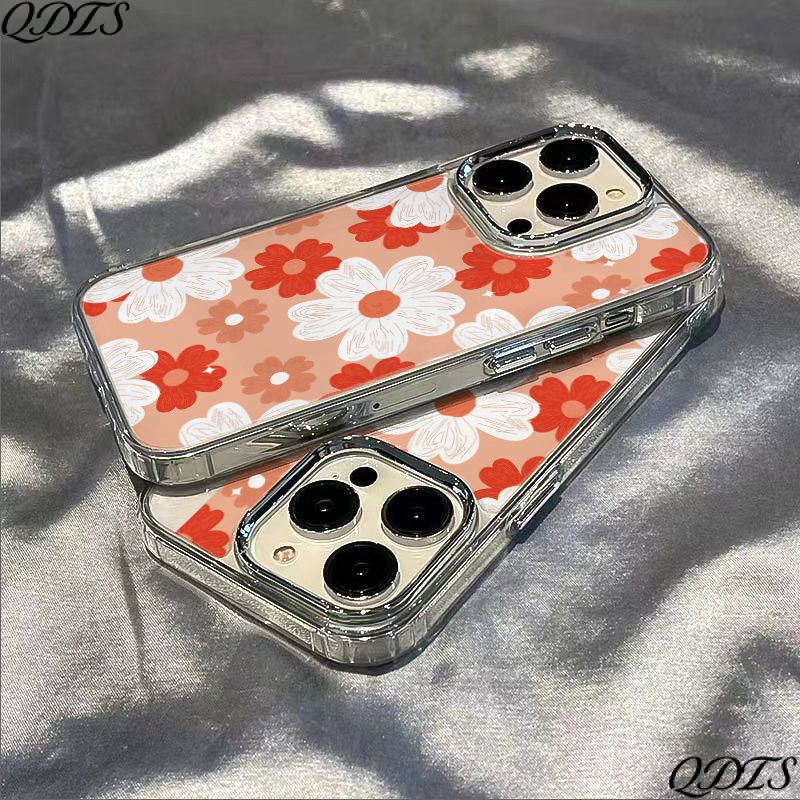 ✅Ốp Điện Thoại Mềm Chống Sốc Họa Tiết Hoa Đơn Giản Cho Iphone 8 14pro 1213 117 ST4C