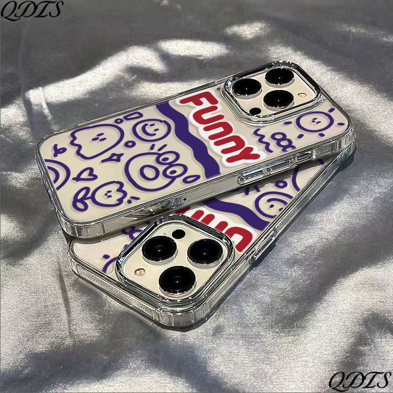 ✅Ốp Điện Thoại Mềm Chống Sốc Họa Tiết Hoạt Hình Graffiti Đơn Giản Cho Iphone Max 7 14pro plus 128 1113ins KCW7