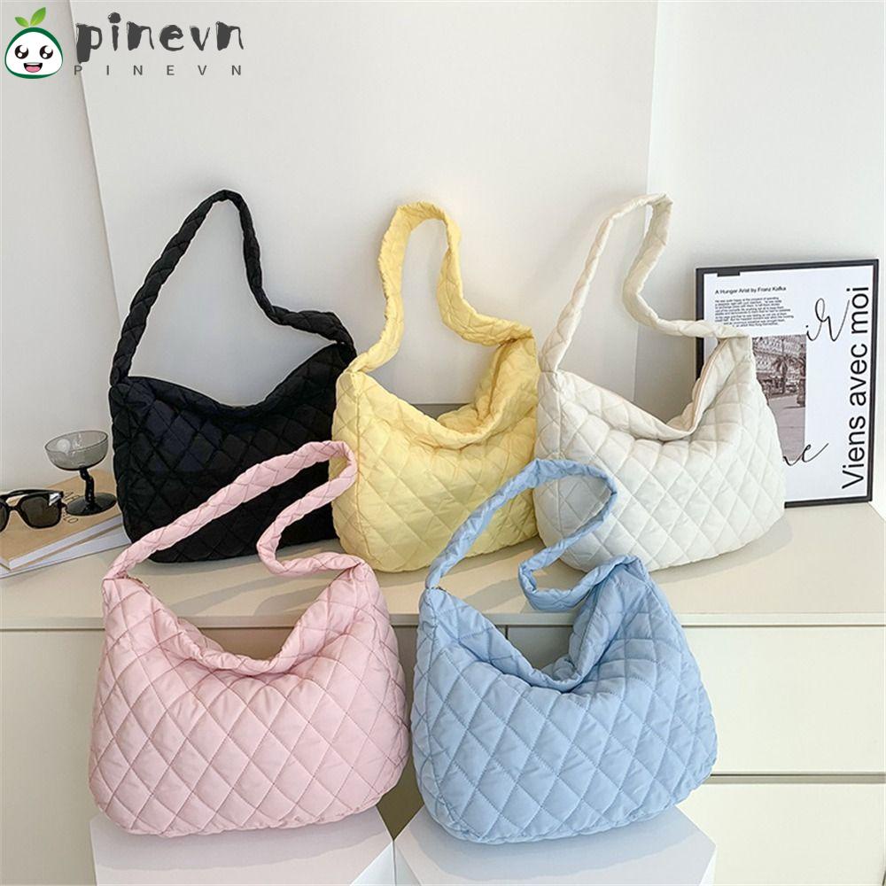 Túi Đeo Vai Họa Tiết Sọc Caro Siêu Nhẹ Thời Trang Mùa Đông