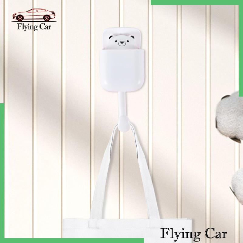 [Lzdjfmy2] Móc Treo Mũ Tự Dính Hình Hoạt Hình Đáng Yêu Kèm Khăn Lau