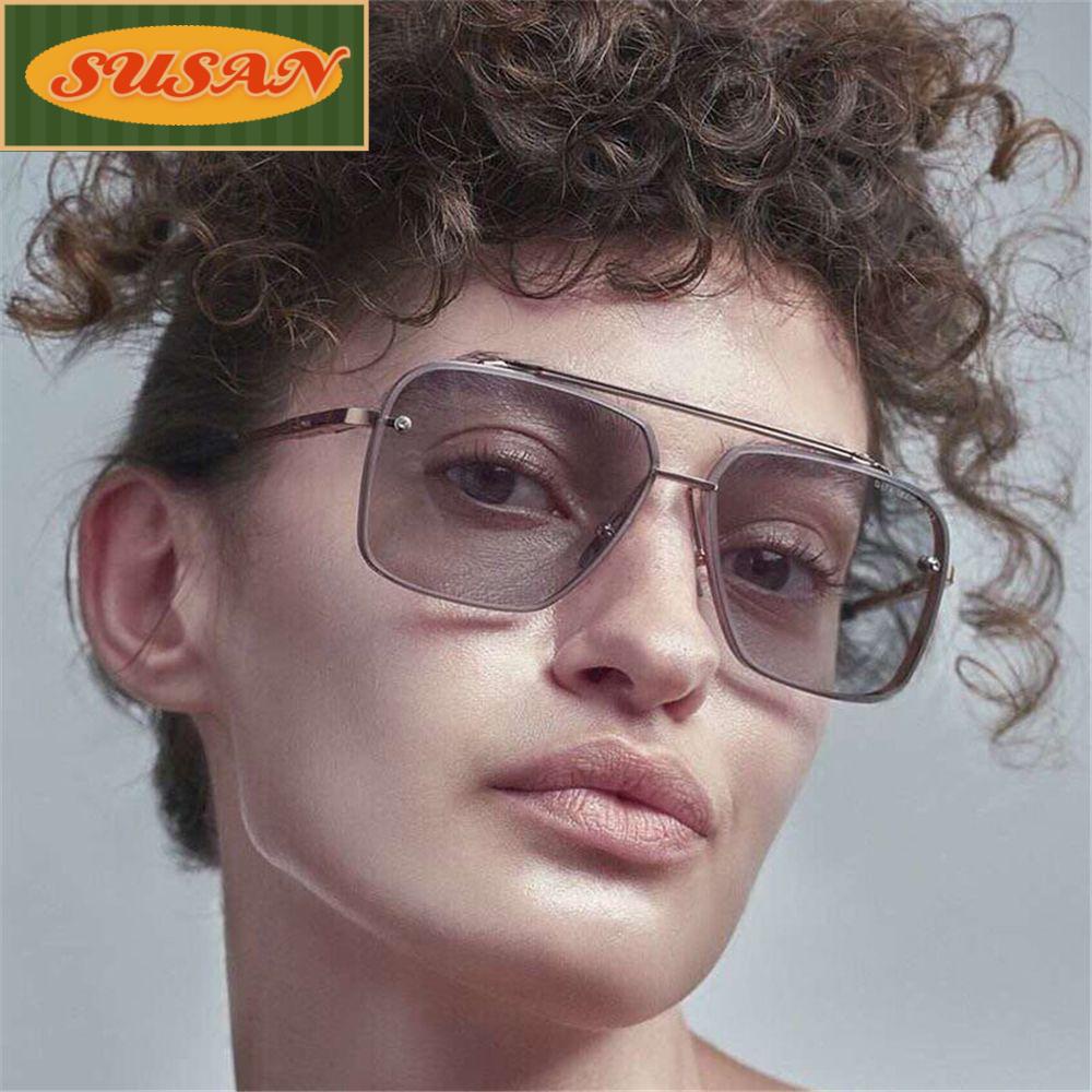 Kính Mát Gọng Kim Loại Chống Tia UV400 Thời Trang