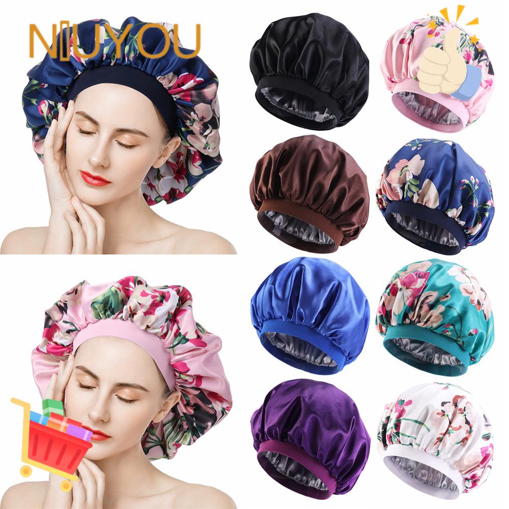 Mũ Trùm Đầu Bằng Lụa Satin Bản Rộng Cho Nữ