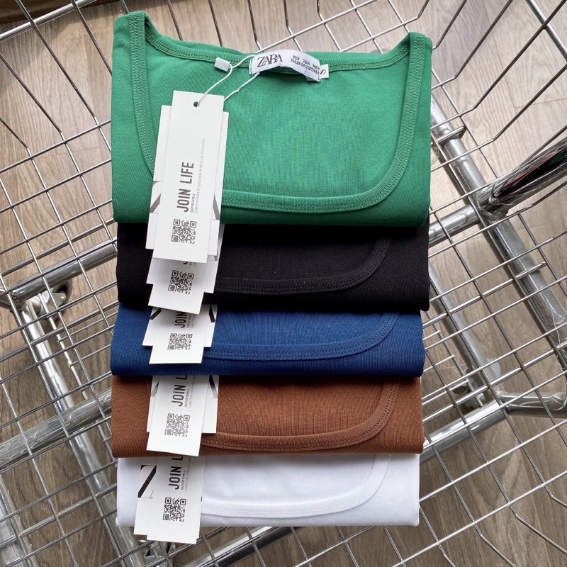 Áo Phông Nữ Cộc Tay Cổ Vuông Chất Thun Cotton Co Giãn Ôm Sát Body, Croptop Nữ Cổ Vuông Dáng Ôm Tay Ngắn - CHELY15