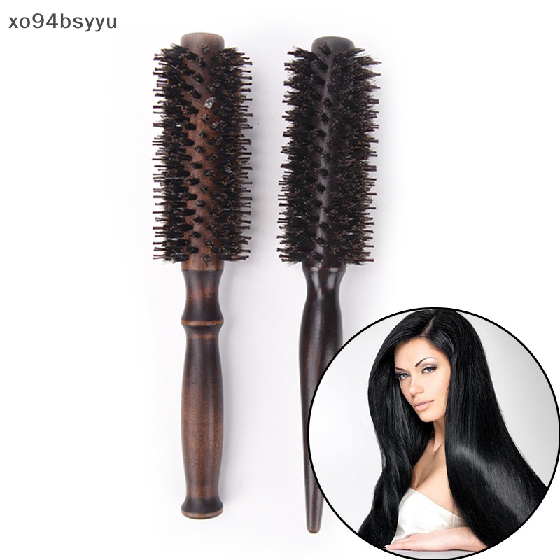 Lược Tròn Tạo Kiểu Tóc Xo94Bsyu Chống Tĩnh Điện Với Tay Cầm Bằng Gỗ Tự Nhiên Gương Trang Điểm Mini Bỏ Túi Hình Hoạt Hình Dễ Thương Vợt Gấp Gọn Tiện Dụng Chất Lượng Cao