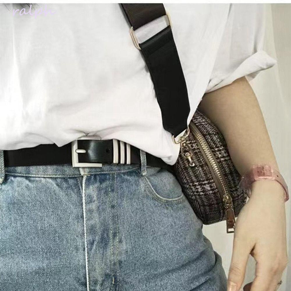 Thắt Lưng Da PU Khóa Vuông Màu Trơn Phong Cách Vintage Đơn Giản Cho Nữ