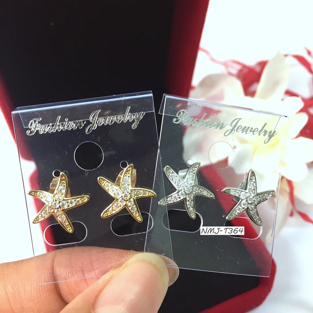 Bông Tai Nụ Đính Đá Xi Mạ T364 Cực Đẹp Cho Nàng