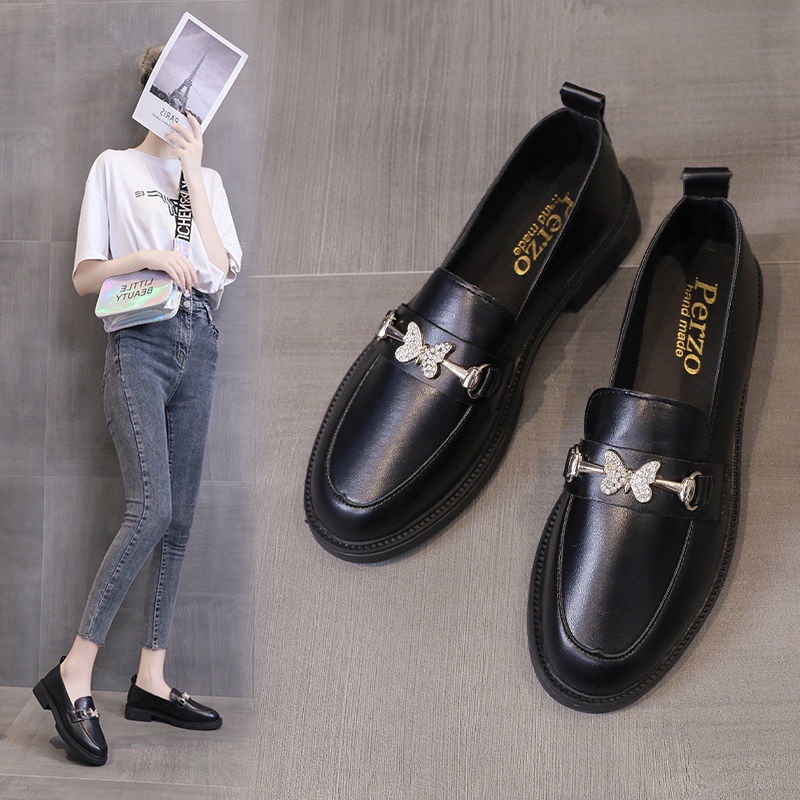 Giày Lười Da Đế Mềm Phong Cách Anh Quốc Thời Trang Mùa Hè 2023 Cho Nữ