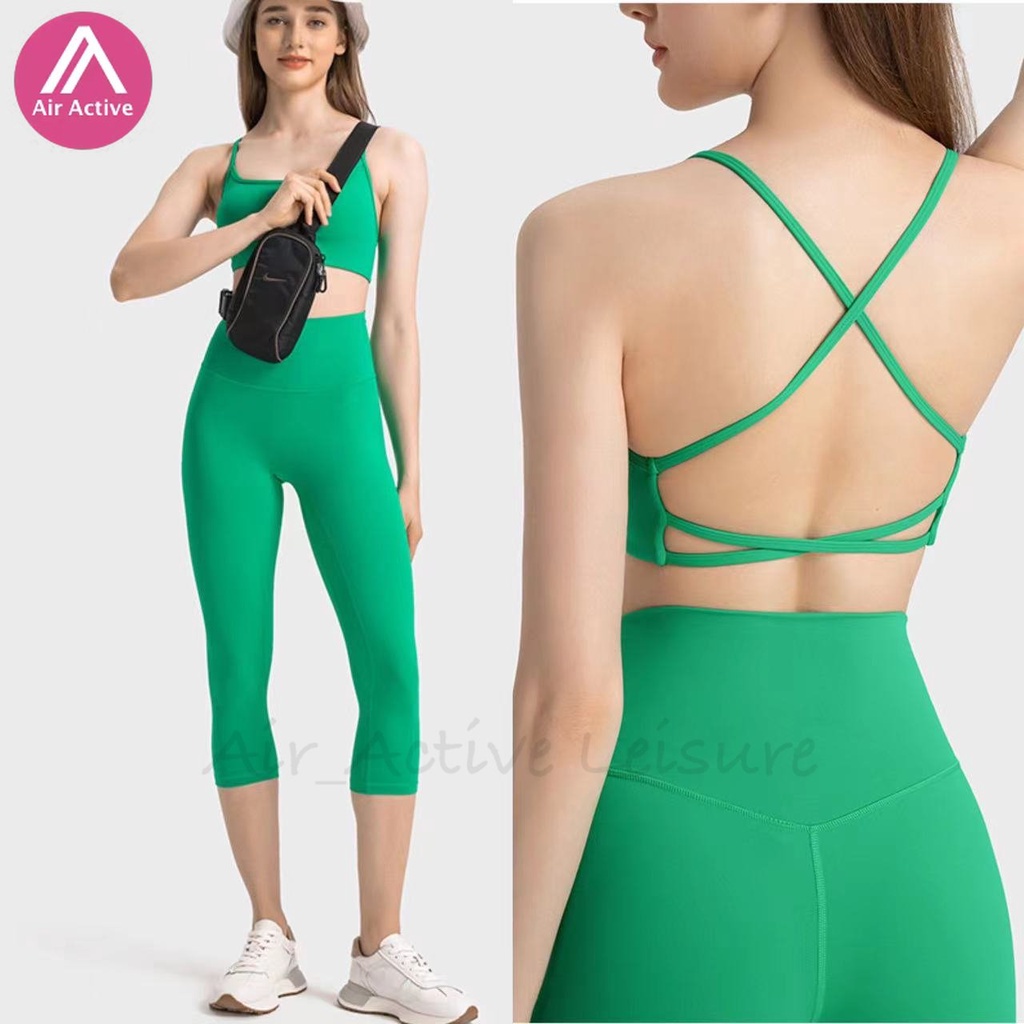 Set Đồ Tập Yoga Gồm Áo Bra + Quần Lưng Cao Kiểu Dáng Thể Thao Trẻ Trung Quyến Rũ