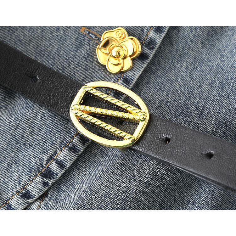 Set Áo Váy Denim Thời Trang Mùa Hè 2023 Phong Cách Mới Cho Nữ