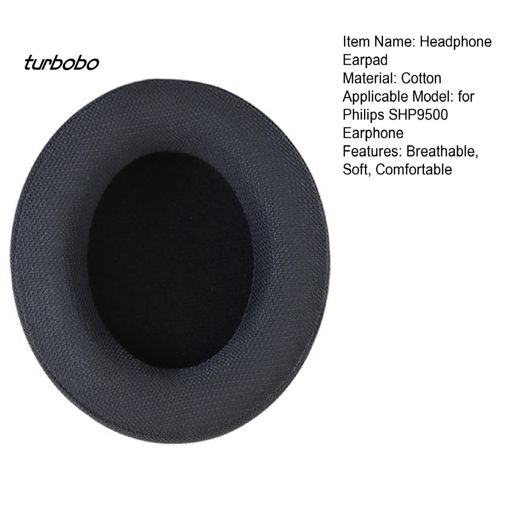 Đệm Bọc Bảo Vệ Tai Nghe Chụp Đầu Không Dây Mềm Mại Màu Trơn Thoáng Khí Thay Thế Chuyên Dụng Cho Philips SHP9500