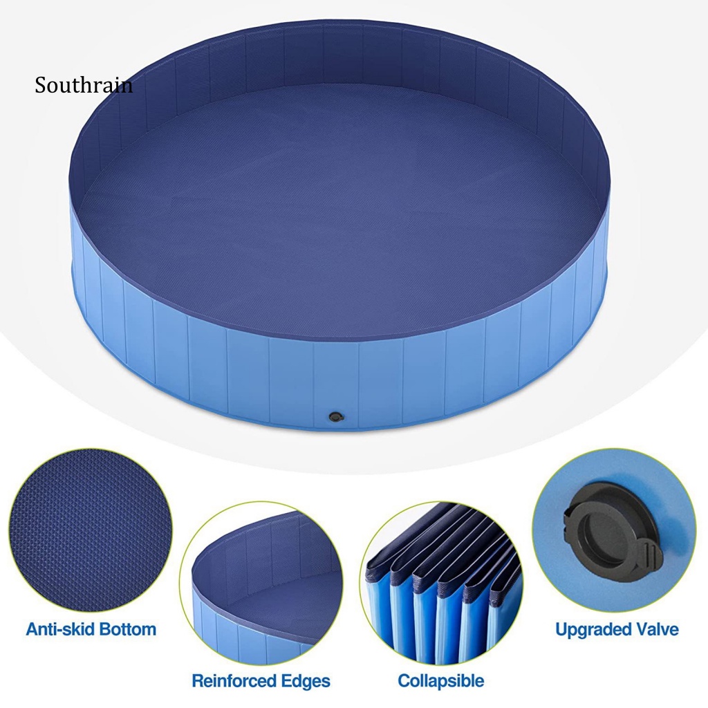 Bể bơi Trong Nhà / Ngoài Trời Cho Thú Cưng Chống Trượt Có Thể Gấp Gọn