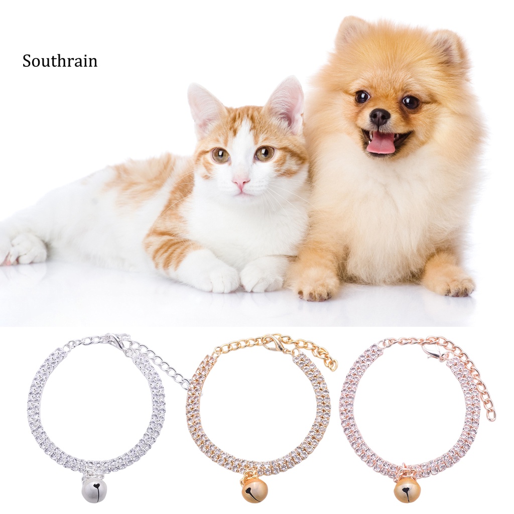 Vòng Cổ Đính Đá Sáng Bóng Thanh Lịch Dành Cho Thú Cưng