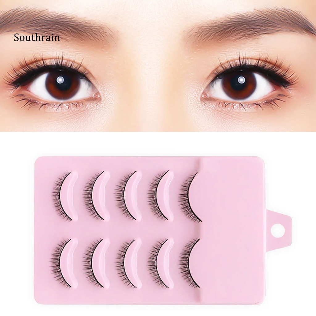 Set 5 Cặp Lông Mi Giả Ngắn Sợi Chéo Hoàn Hảo Tự Nhiên