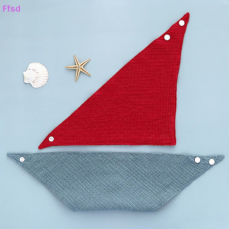 {Ffsd} Khăn Yếm Tam Giác Bằng Vải Thấm Hút Tốt In Họa Tiết Hoạt Hình Cho Bé