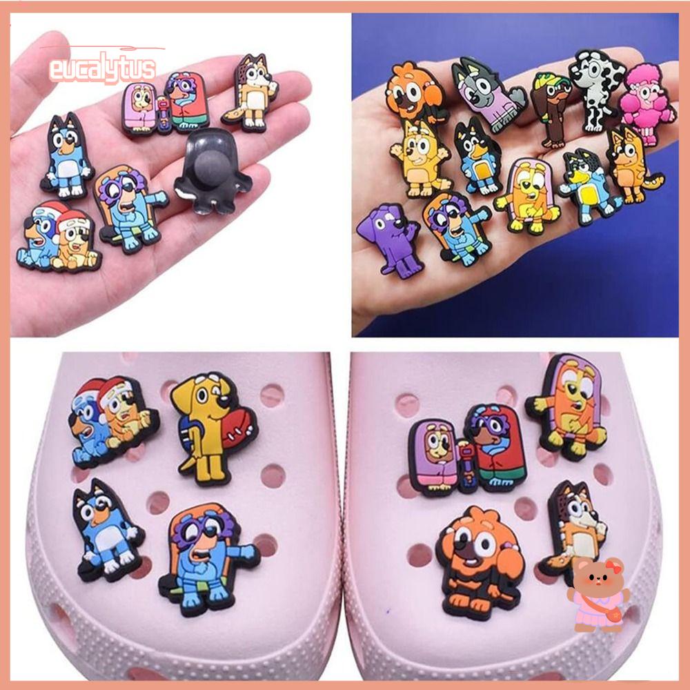 Bộ 12 Phụ Kiện Trang Trí Giày Họa Tiết Hoạt Hình Dễ Thương