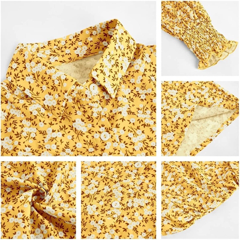 Áo Sơ Mi Dáng Rộng Cài Nút In Họa Tiết Đơn Giản Thời Trang Cho Nữ