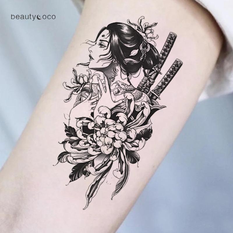 Beautycoco🍊Miếng dán hình xăm tạm thời 19CM×21CM chống thấm nước lâu trôi lên đến 2 tuần