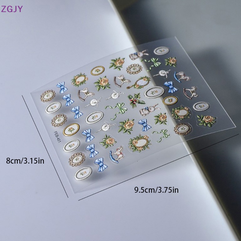 1 Tấm Hình Dán Trang Trí Móng Tay Phong Cách Bohemia Mới