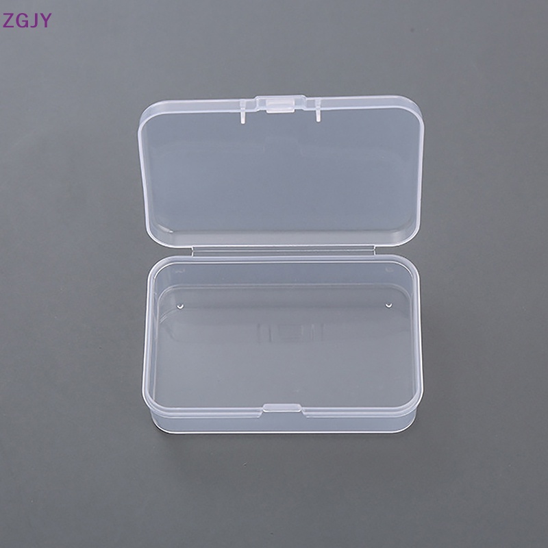 Bộ 2 Hộp Nhựa Trong Suốt Hình Vuông Đựng Trang Sức Tiện Dụng Mới