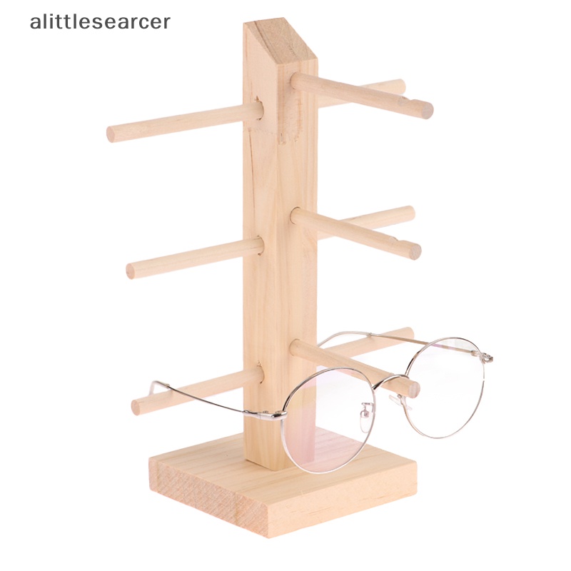 Giá Đỡ Trưng Bày Mắt Kính 5 Kích Cỡ Bằng Gỗ Tự Nhiên Sáng Tạo