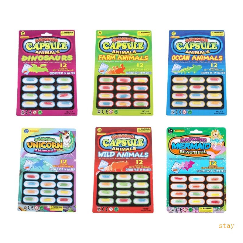 Set 12 Đồ Chơi Động Vật Bằng Xốp Mềm Dễ Thương Cho Bé