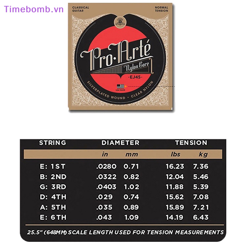 # Túi Đeo Chéo Thời Trang Hàn Cho Nữ # Dây Đàn guitar Cổ Điển Bằng Nylon EJ45 / EJ46