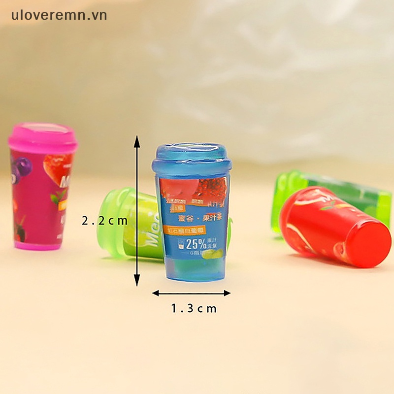 Set 5 Ly Nước Mini Đồ Chơi Cho Nhà Búp Bê