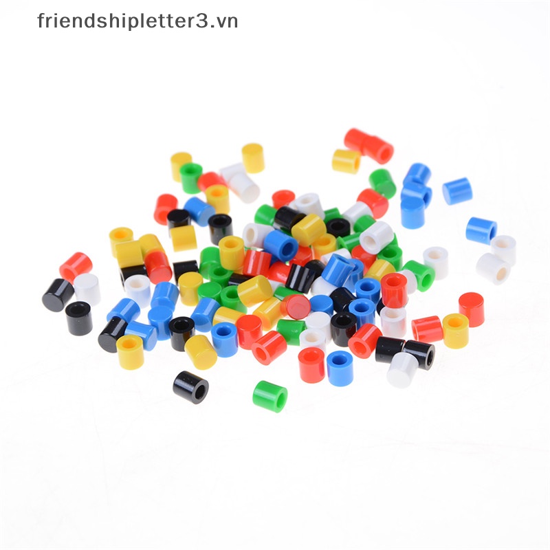 Set 100 Nắp Công Tắc Nút Nhấn Bằng Nhựa 6 * 6mm