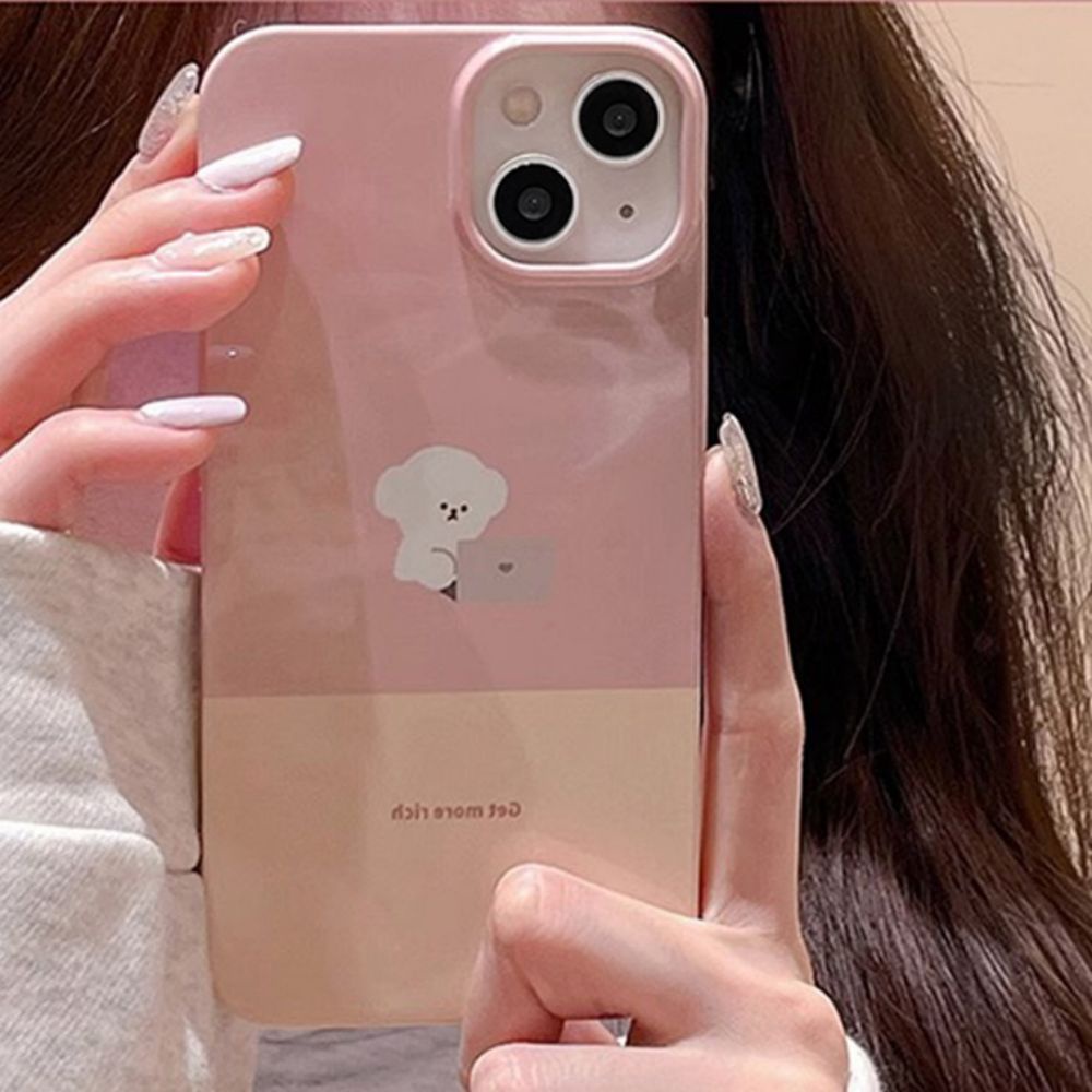 Ốp Điện Thoại TPU Mềm Chống Sốc In Hình Cún Hoạt Hình Dễ Thương Cho IPhone 11 14 13 12 Pro Max