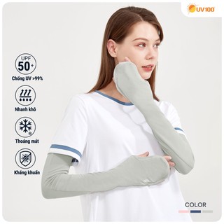 Upf50+ | ống tay chống nắng uv100 ka22301 apex cool+ thoáng mát, kháng khuẩn