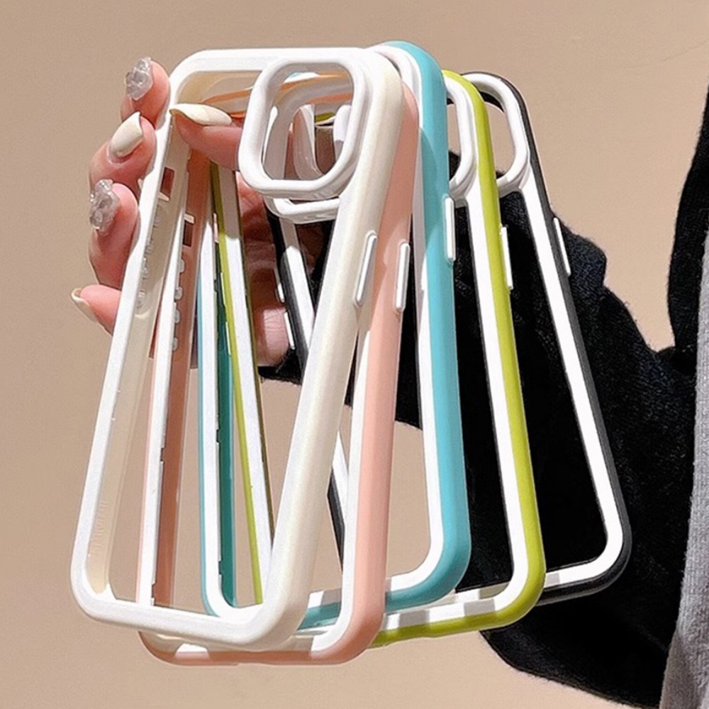 Ốp Điện Thoại TPU Mềm Chống Dấu Vân Tay Màu Tương Phản Cho IPhone 11 14 13 12 Pro Max