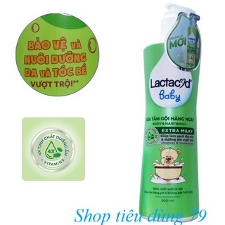 Sữa tắm gội cho bé Lactacyd Milky chai 500ml