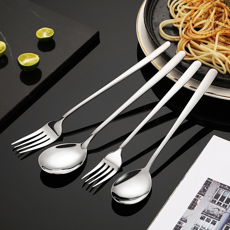 Bộ Muỗng Nĩa Bằng Thép Không Gỉ 316 Phong Cách Hàn Quốc