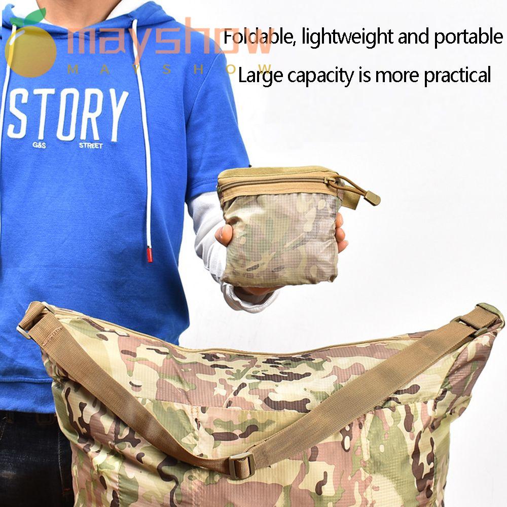 Túi Đeo Vai Họa Tiết Rằn Ri Có Thể Gấp Gọn Tiện Dụng Mang Theo Cắm Trại