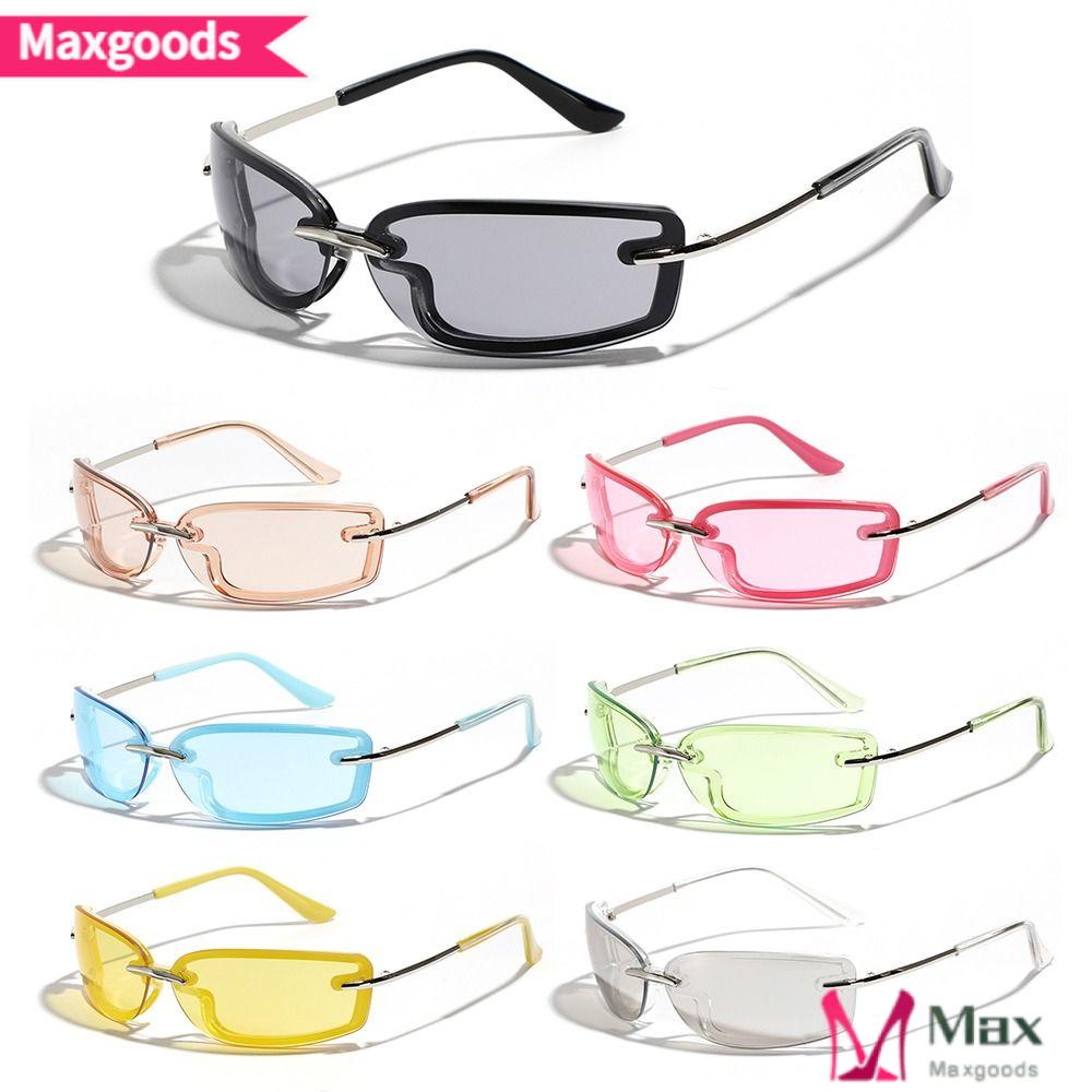Kính Mát Nhiều Màu Sắc MAXG Y2K Chống Tia UV400 Thời Trang 2000 Cho Nam Và Nữ