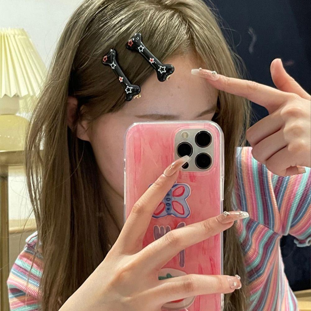 Kẹp Tóc Hình Ngôi Sao Năm Cánh 15H Bằng Nhựa Resin Phong Cách Harajuku Hàn Quốc Ngọt Ngào Cho Nữ