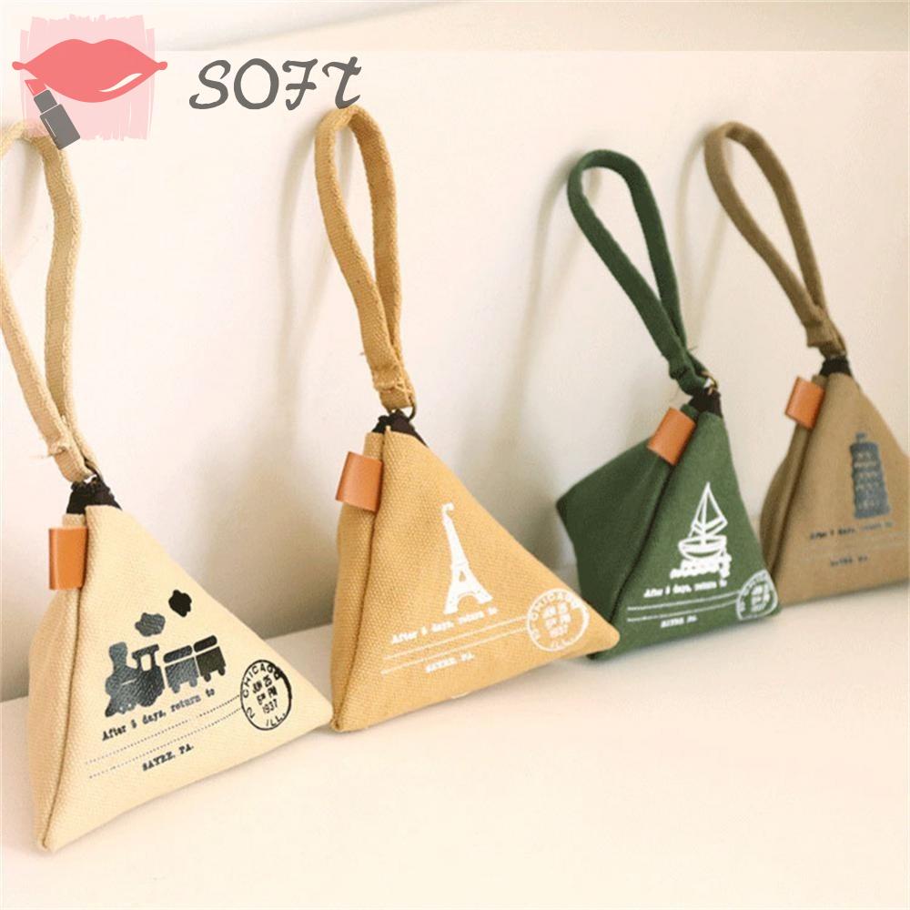 Túi Đựng Tiền Xu Hình Tam Giác Sáng Tạo Cho Nữ