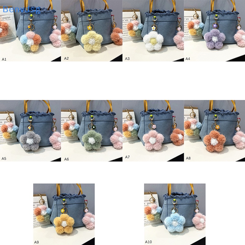 1 Móc Chìa Khóa Hình Bông Hoa Bằng Lông Cho Cặp Đôi