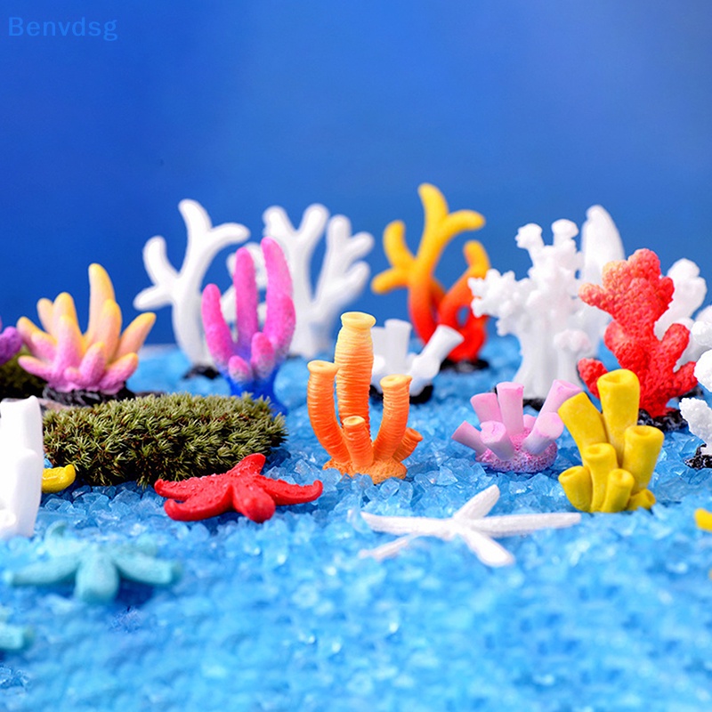 San Hô Nhân Tạo Mini Nhiều Màu Sắc Bằng Nhựa Resin Dễ Thương Dùng Trang Trí Bể Cá